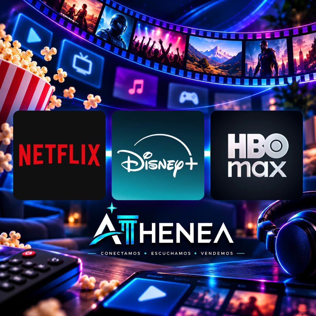NETFLIX + DISNEY+ SIN ESPN + HBO MAX