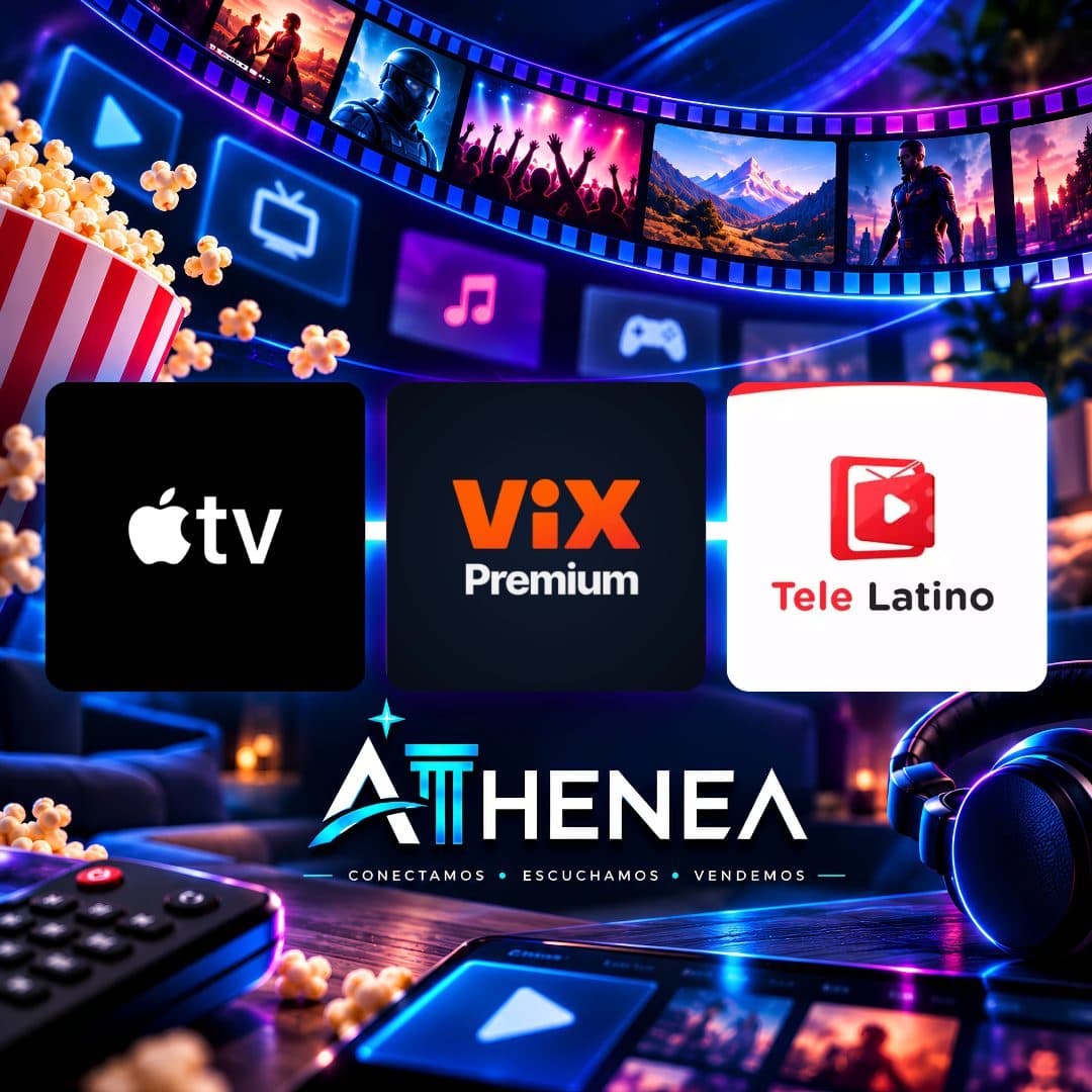APPLE TV + VIX PREMIUM + TELE LATINO