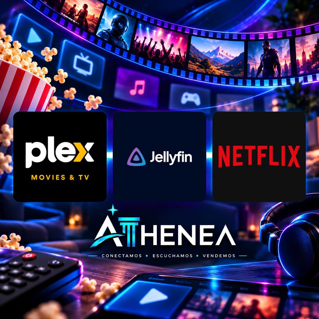 PLEX + JELLYFIN + NETFLIX