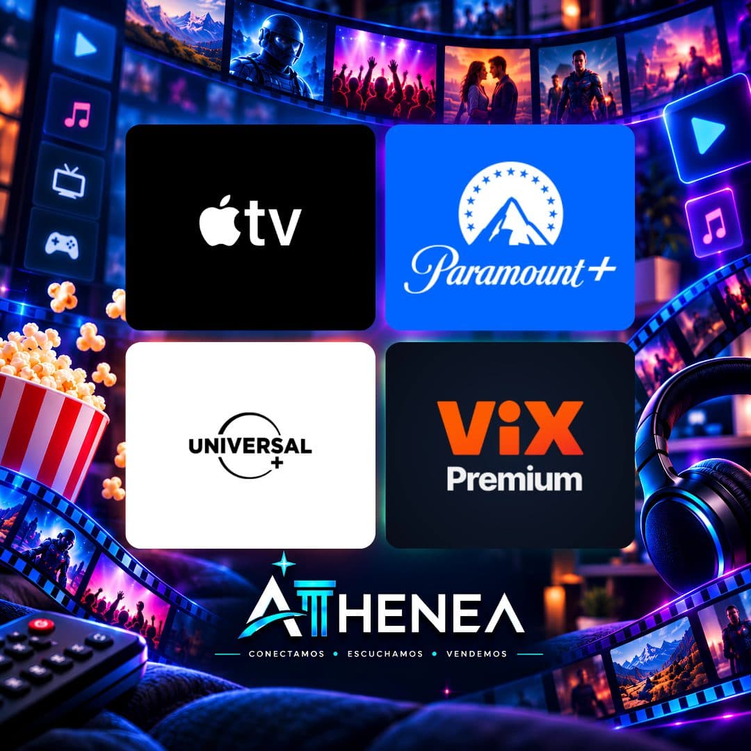 APPLE TV + PARAMOUNT+ + UNIVERSAL+ + VIX PREMIUM