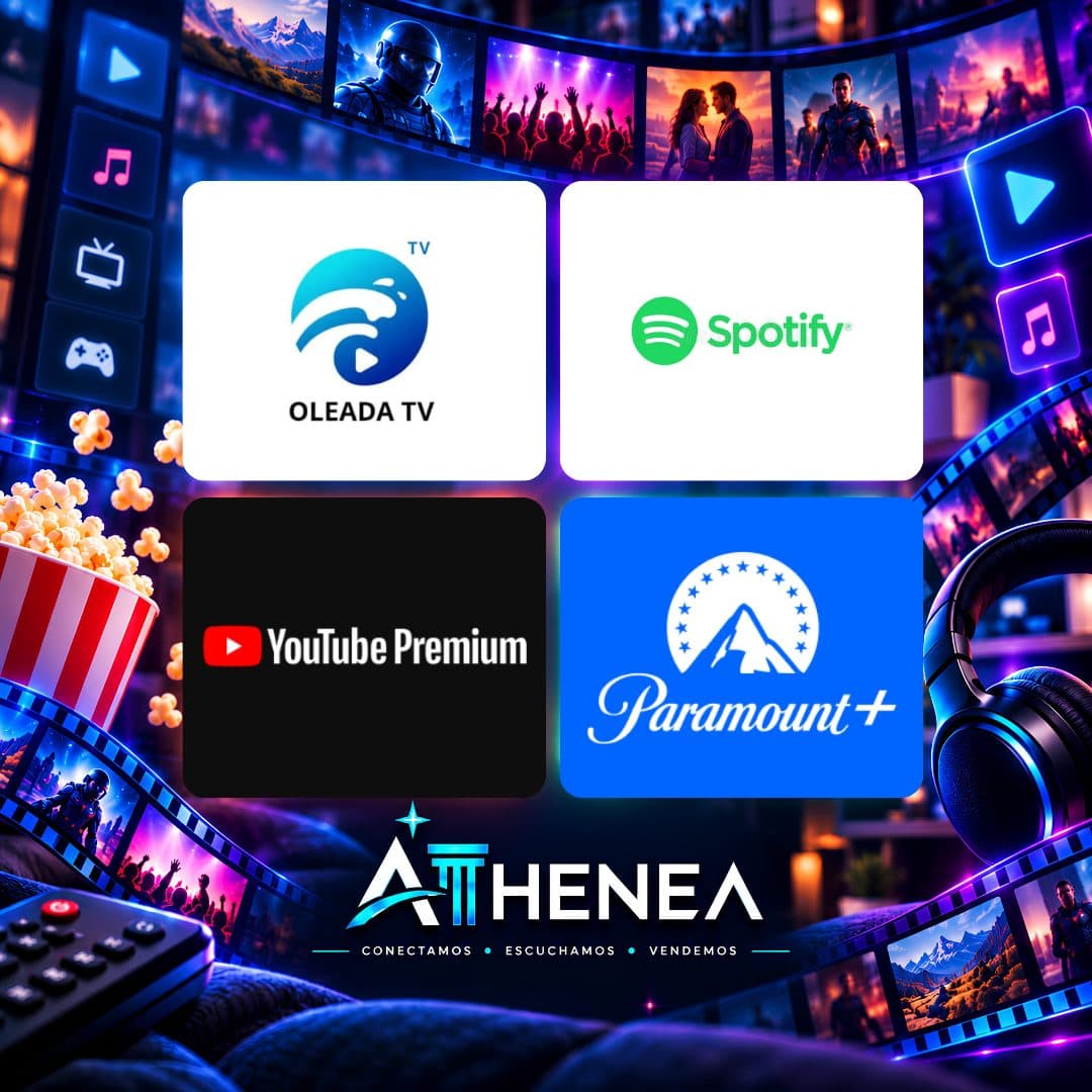 OLEADA TV + SPOTIFY + YOUTUBE + PARAMOUNT+