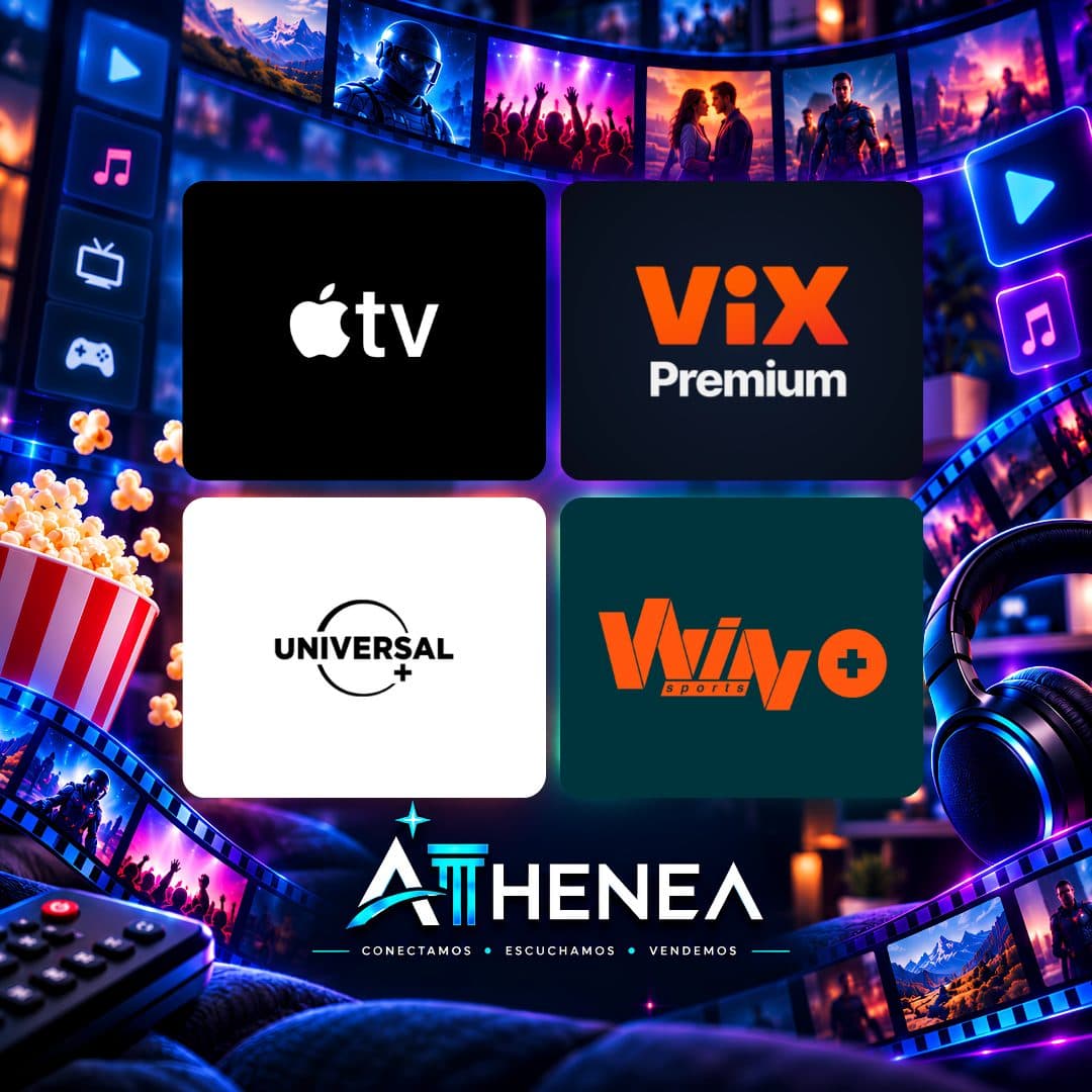 APPLE TV + VIX PREMIUM + UNIVERSAL+ + WIN+