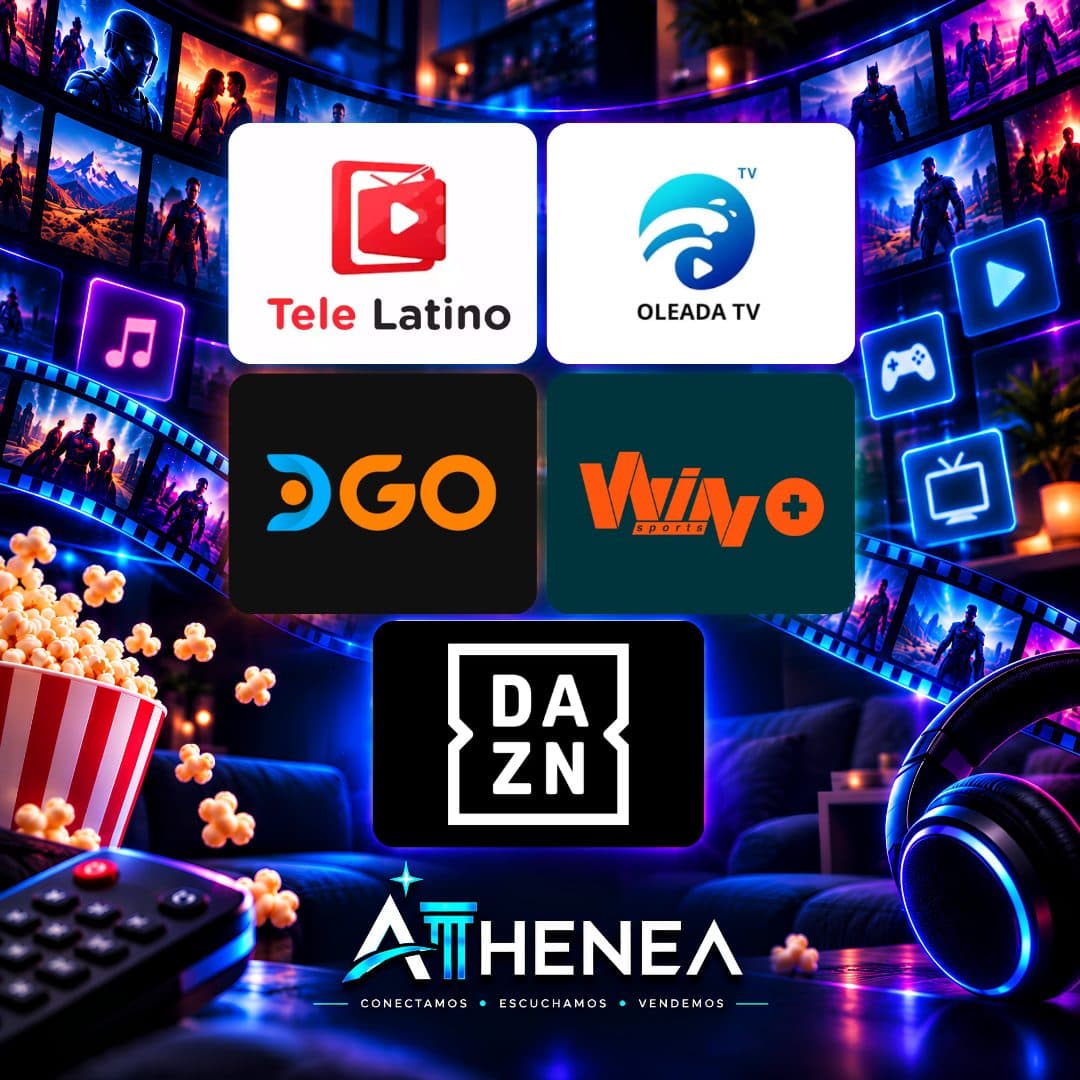 TELE LATINO + OLEADA TV + DIRECTV GO + WIN+ + DAZN